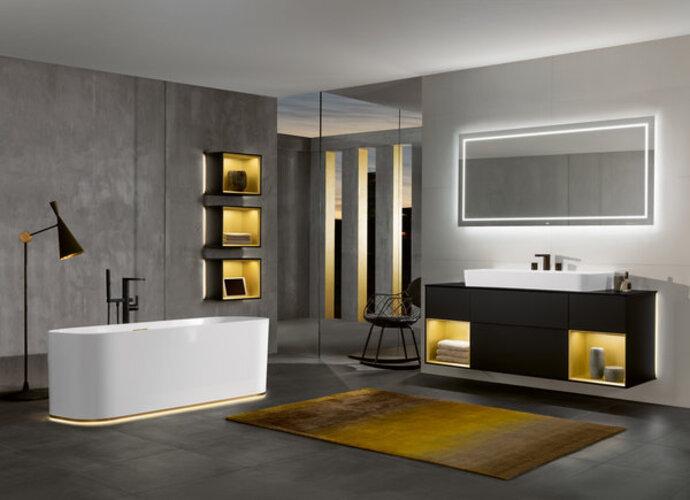 Produktbild Villeroy & Boch Villeroy und Boch Waschtisch Finion 416884 800x470mm, verdeckter Überlauf, 1 Hahnloch (470 mm, 800 mm)