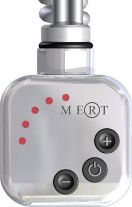 Actual product image Mert - Digitaler Regler KMX1 Inklusive Heizpatrone 1000W, Chrom, mit Spiralkabel und Stecker