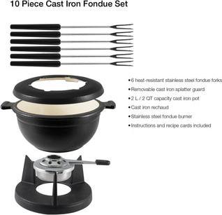 Image du produit Swissmar Set à fondue Lucerne 10 pièces noir mat (Fondue bourguignonne)