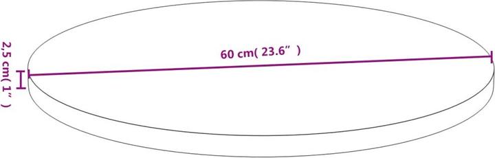 Produktbild VidaXL Douglas (60 x 2.5 cm)