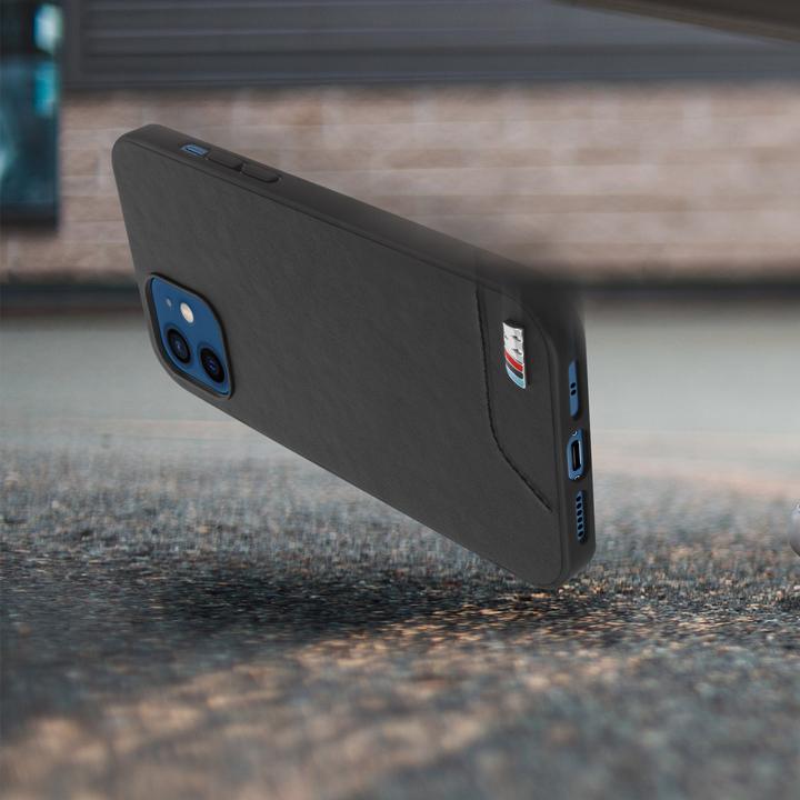 Produktbild BMW M Hard Case PU Leather für Apple iPhone 12 mini - black (Apple iPhone 12 mini)
