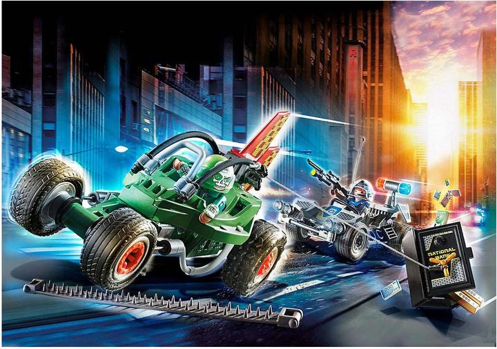 Immagine prodotto Playmobil Kart della polizia: l'inseguimento del rapinatore di casseforti (70577, Playmobil City Life)