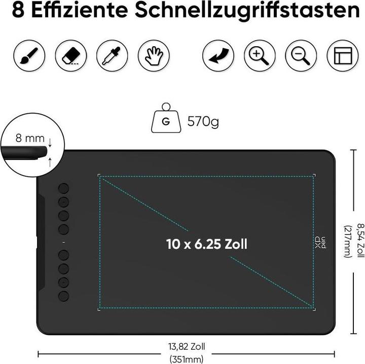 Actual product image XP-Pen Grafiktablet Deco 01 V3