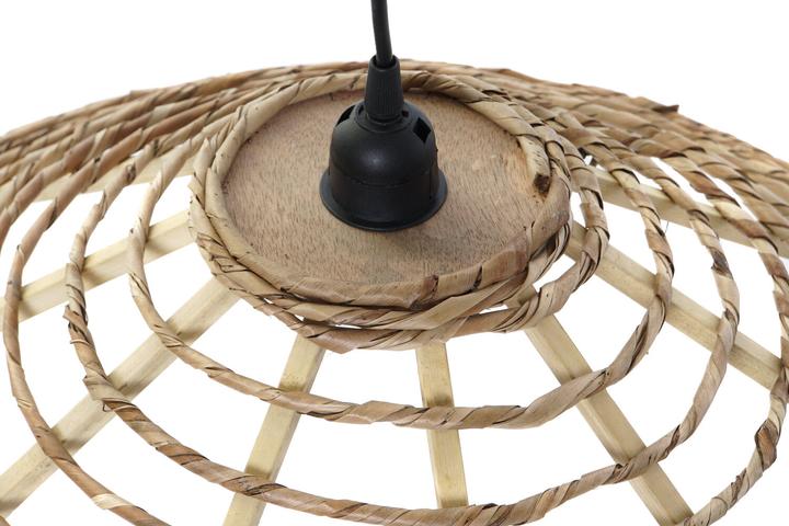 Actual product image DKD Home Decor Ceiling Light Brown Metal 50 W Urban 220 V 57 x 57 x 19 cm 57 x 57 x 22 cm