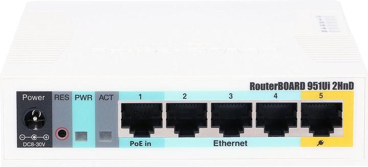 Produktbild MikroTik RB951UI-2HND: 5 Port WLAN Router