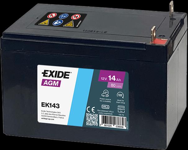 Actual product image Exide Backup battery (12 V, 14 Ah, 80 A)