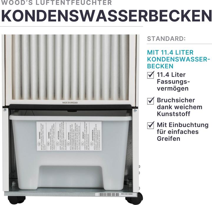 Image du produit Wood's SW20-FW (90 m², 12 l/24h)