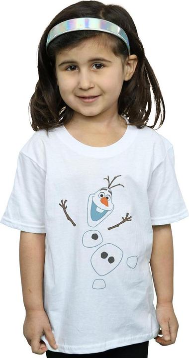 Actual product image Disney Girls Frozen Olaf Deconstructed Cotton T-Shirt (116)