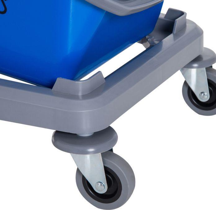 Actual product image Swisshandel24 Cleaning trolley Cleaning trolley Mopping trolley with 2 buckets System trolley with 4 (1 pcs.)