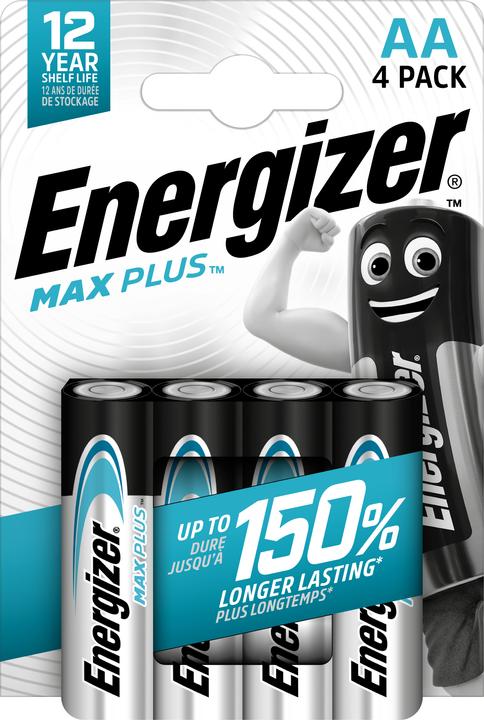Produktbild Energizer Max Plus Alkaline (4 Stk., AA, 2800 mAh)