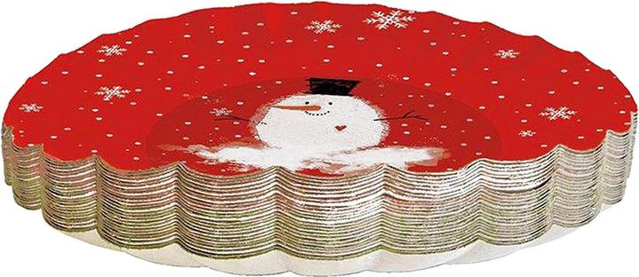 Image du produit Braun + Company Assiette en carton 'ronde' de Noël (25 x)