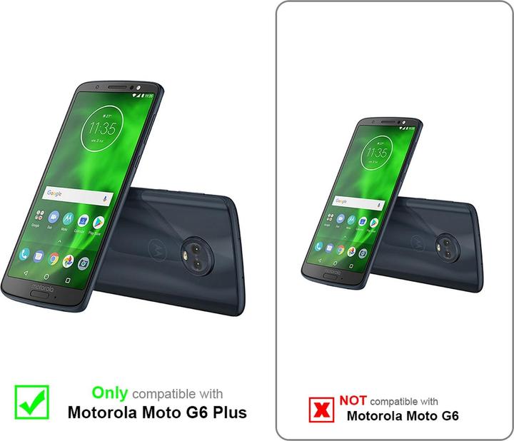 Actual product image Cadorabo Flower Book Cover (Motorola Moto G6 Plus)