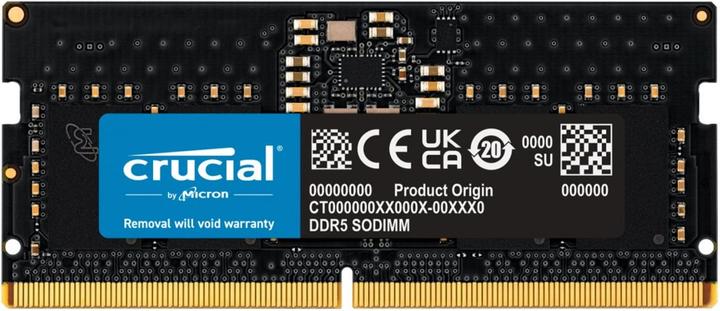 Produktbild Crucial CT8G48C40S5 (1 x 8GB, 4800 MHz, DDR5-RAM, SO-DIMM)