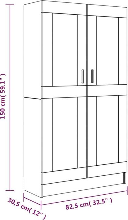 Actual product image VidaXL Gilvarry (82.5 x 30.5 x 185.5 cm)