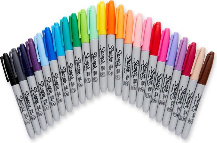 Produktbild Sharpie Permanent Marker Set ”Peacock” (Mehrfarbig, 1 mm, 28 x)