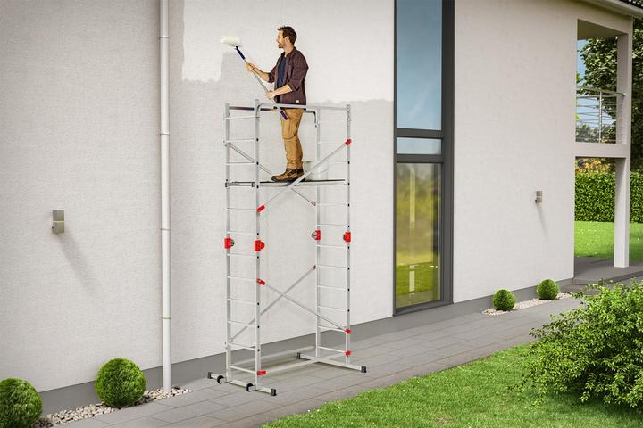 Immagine prodotto Hailo G60, ponteggio multifunzionale in alluminio, 2 x 12 (Scaletta multiuso, 136 cm)