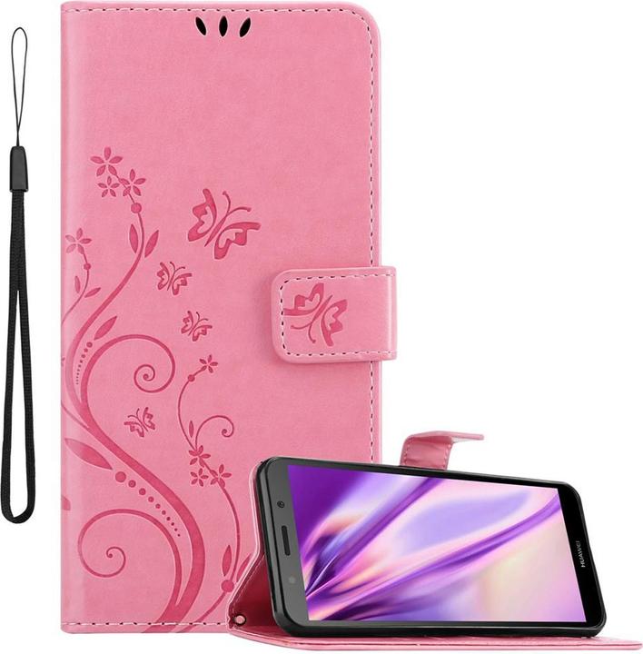 Actual product image Cadorabo Flower Book Cover (Huawei Y5 Prime 2018, Huawei Y5 (2018))