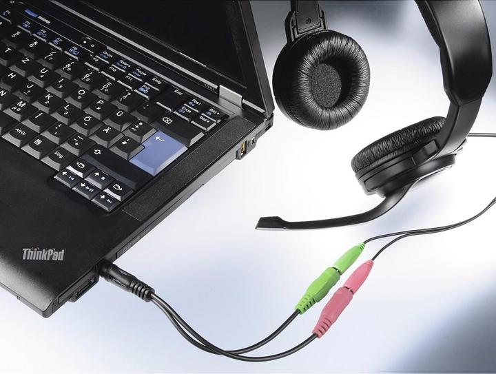 Produktbild Hama Audio-Adapter, 4pol. 3,5-mm-Klinke-Stecker - 2x 3pol. 3,5-mm-Klinke-Headset