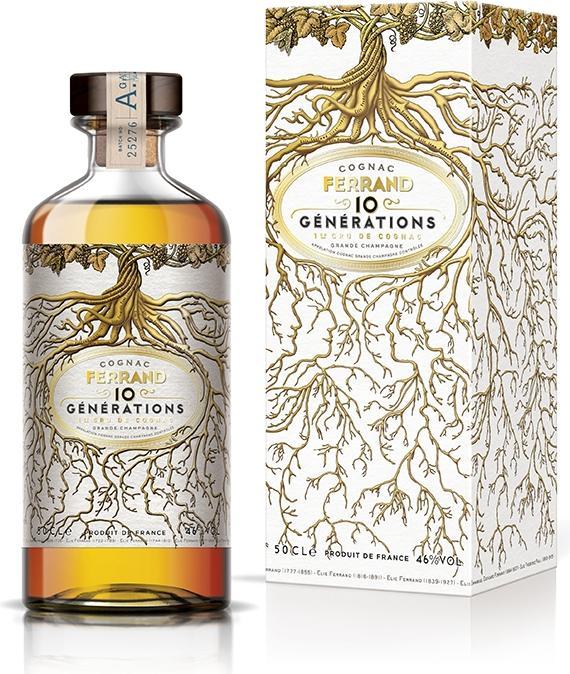 Image du produit Pierre Ferrand Cognac Ferrand 10 GÉNÉRATIONS 1er Cru de Cognac Grande Champagne 46% Vol. 0,5l en coffret cadeau