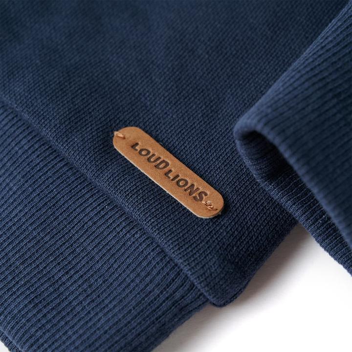 Immagine prodotto VidaXL Felpa da bambino blu navy melange 128,Materiale: 92 (128)