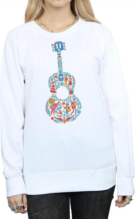 Actual product image Disney Womens/Ladies Coco Guitar Pattern Sweatshirt (XXL)