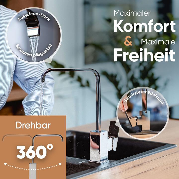 Actual product image Rosenhahn & Söhne Rosenhahn & SÃ¶hne Kitchen Faucet in Chrome ( 62H08C ) Model Juist 200