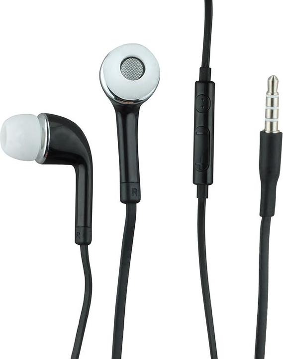 Image du produit PhoneLook Ecouteurs In-Ear avec câble Design sportif avec télécommande et microphone intégré Noir (Filaire)