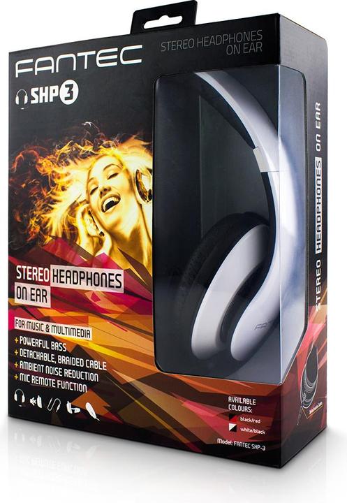 Actual product image Fantec Shp-3 Stereo Headphones On Ear (ANC, Cable)