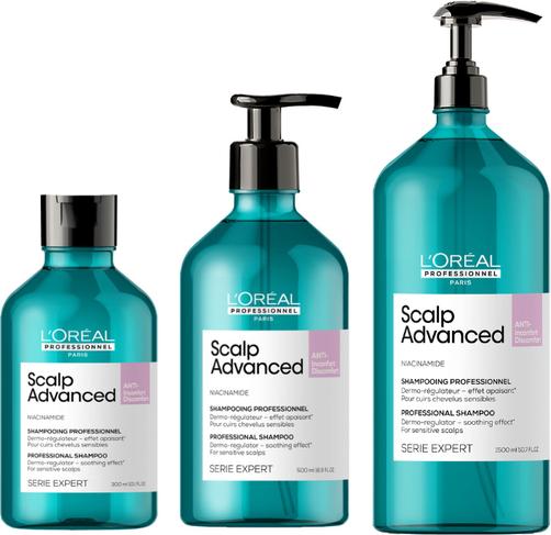 Produktbild L'Oréal Professionnel Loreal Scalp Advanced Anti-Discomfort Dermo-Regulator Shampoo 1500 ml (1500 ml, Flüssiges Shampoo)