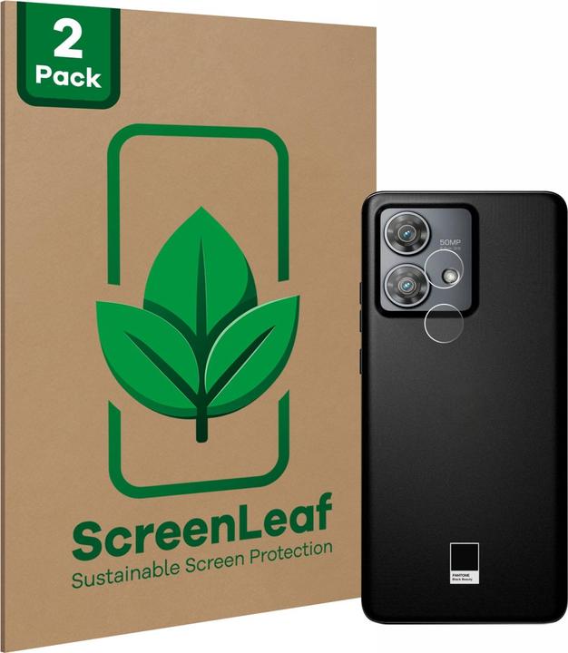 Actual product image ScreenLeaf Protective film sustainable screen protector screen protector film clear transparent (2 Piece, Motorola Edge 40 Neo)