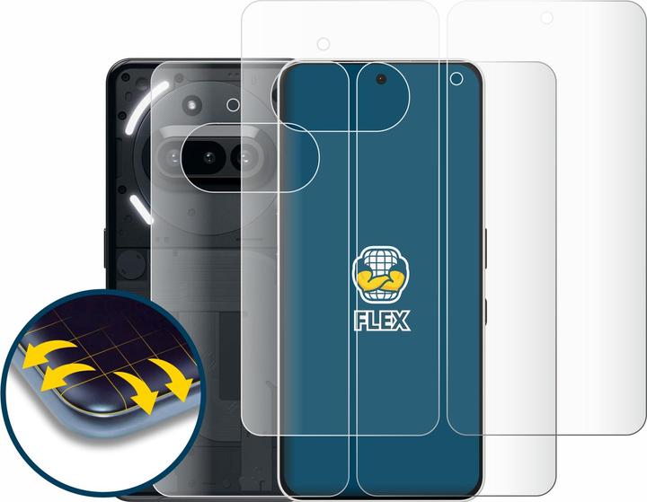 Produktbild BROTECT Fullscreen Schutzfolie Displayschutz Folie Klar Transparent (2 Stück, Nothing Phone (3a) Pro)