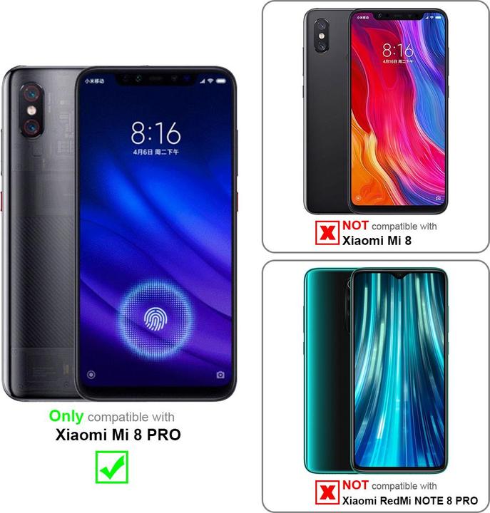 Actual product image Cadorabo Book Invisible Magnet Cover (Mi 8 Pro)