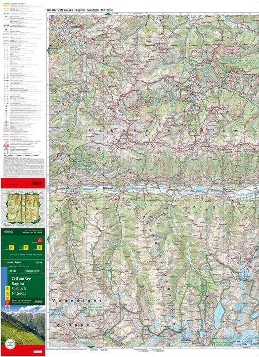 Produktbild Zell am See - Kaprun, Wander-, Rad- und Freizeitkarte 1:50.000, freytag & berndt, WK 382