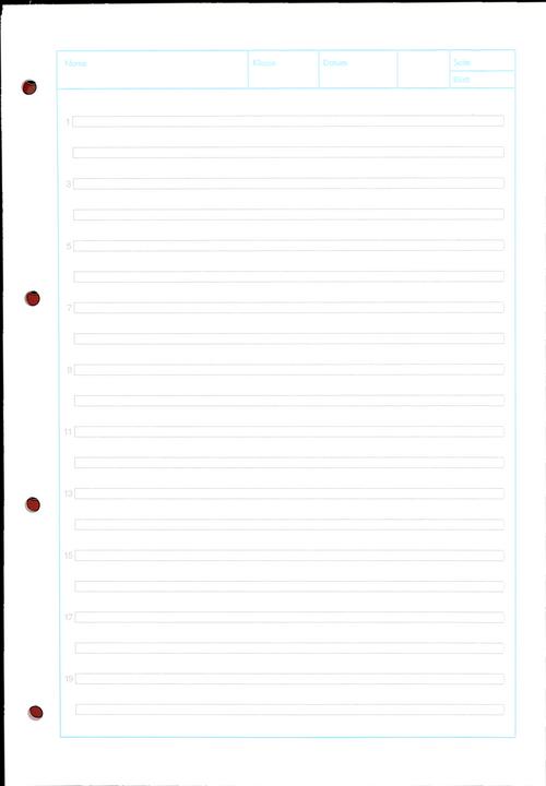 Image du produit Oxford Bloc de feuilles de travail, A4, linéature 3 (A4, Couverture rigide)