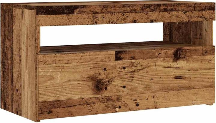 Image du produit VidaXL TV Schrank Lowboard Fernsehschrank Fernsehtisch LED 2 Stk. Altholz-Optik (75 x 35 x 40 cm)