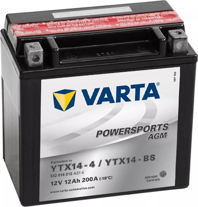 Varta Agm 512014010 (12 V, 12 Ah, 200 A)
