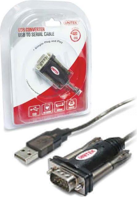 Image du produit Unitek Y-105A USB v. 1.1. DB9F/DB25M noir Adaptateur/interface de câble (1.50 m)
