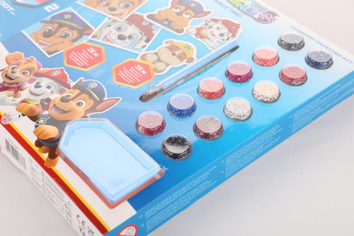 Image du produit Diamond Dotz DOTZIES® Original Diamond Painting Set Paw Patrol avec 6 motifs : 3 tableaux 15x15cm, 3