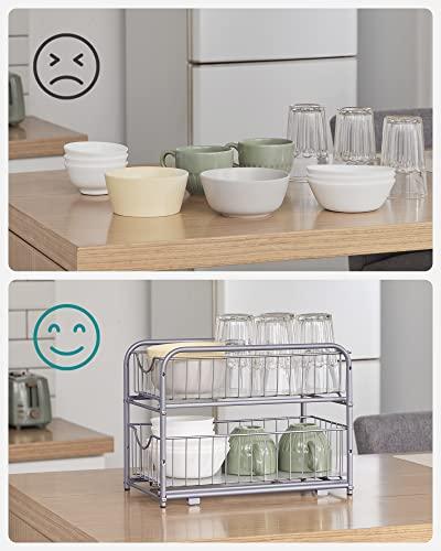 Image du produit Songmics Étagère de cuisine 2 tiroirs Argent