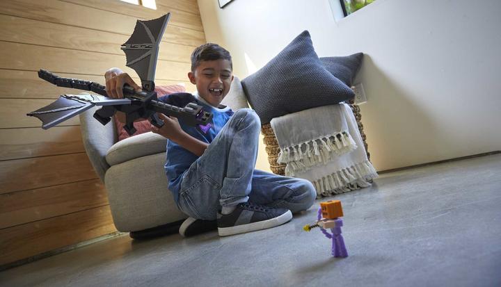 Productafbeelding Minecraft Ultieme Ender Draak (50 cm) met Steve Figuur (SIOC)