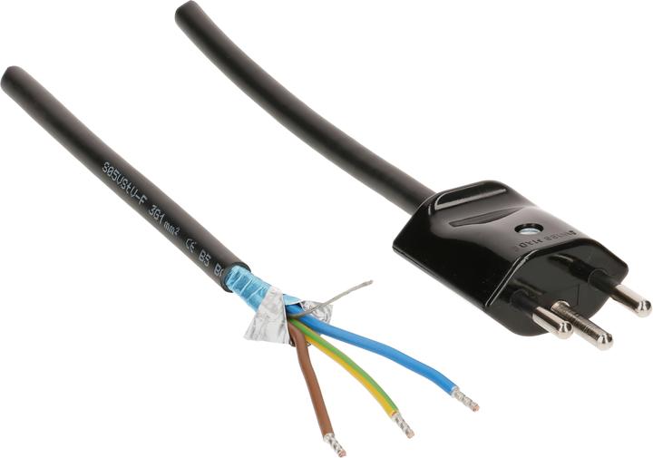 Produktbild Max Hauri Elektrobiologie MHAG Netzkabel 3G1.0 geschirmt Typ 12 (3 m)