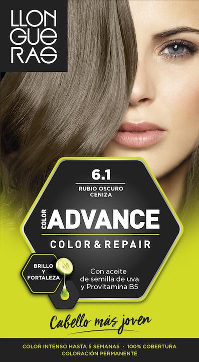 Immagine prodotto Llongueras COLOR ADVANCE #6.1-rubio oscuro ceniza (6.1)