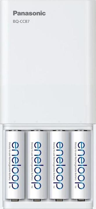 Immagine prodotto Panasonic caricatore da viaggio USB eneloop Smart Plus BQ-CC87 (4 pz., AA, AAA, 2000 mAh, Batteria + Caricabatterie)