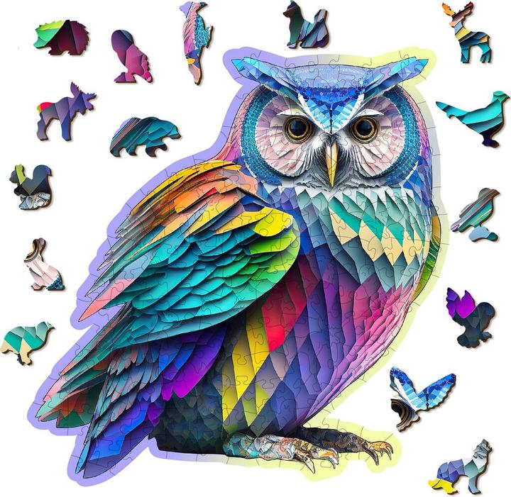 Immagine prodotto WoodenCity Puzzle in legno M Trendy Owl (150 pezzi)