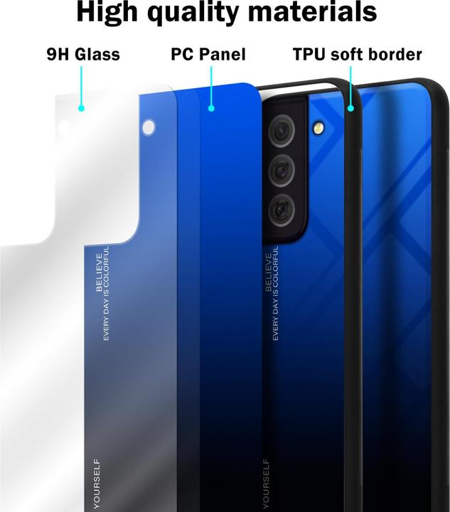 Immagine prodotto Cadorabo Manicotto per vetro in TPU a 2 colori (Samsung Galaxy S22+)
