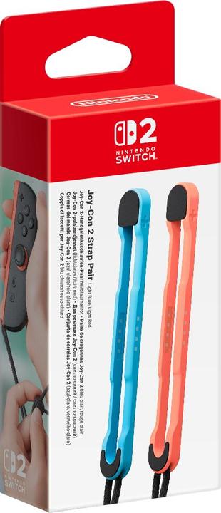 Actual product image Nintendo Joy-Con 2 wrist strap pair (light blue/light red) (Switch 2)