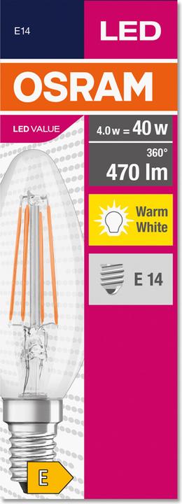 Produktbild Osram Classic (E14, 4 W, 470 lm, 1 x, E)