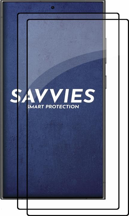Immagine prodotto Savvies Protezione dello schermo in vetro blindato a schermo intero (2 Pezzo/i, Samsung Galaxy S24 Ultra)