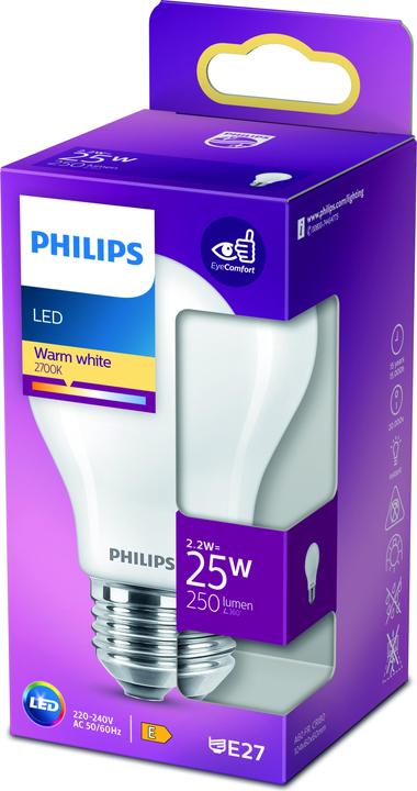 Produktbild Philips Lampe (E27, 2.20 W, 250 lm, 1 x, E)