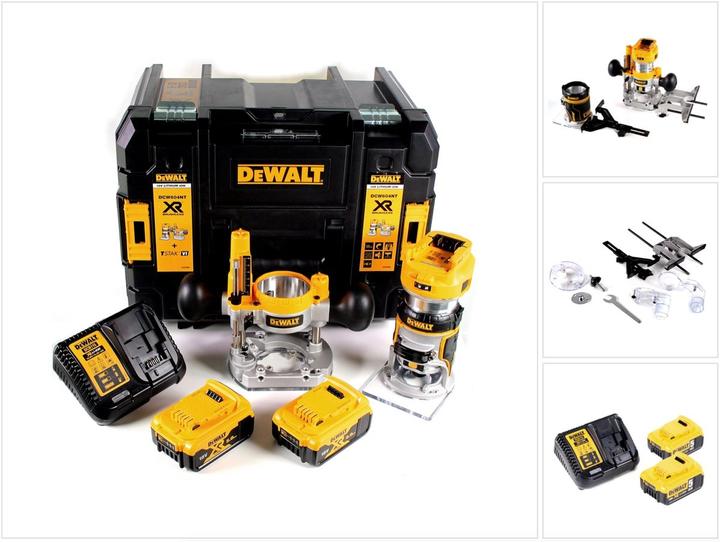 Immagine prodotto DeWalt DCW 604 P2 Affleureuse/Défonceuse sans fil 18V 55 mm + 2x Batterie 5,0Ah + Chargeur + Coffre